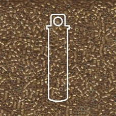 11/0 Delica Seed Beads - White Lined Saffron AB - 7.2gm
