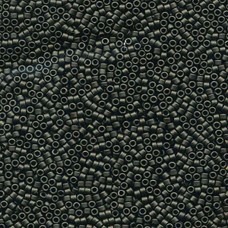 11/0 Delica Seed Beads - Matte Metallic Olive Green - 50gm
