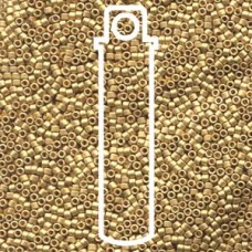 11/0 Delica Seed Beads - Matte Metallic 24K Bright Yellow Gold - 7.2gm