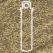 11/0 Delica Seed Beads - Matte Metallic 24K Dark Yellow Gold - 7.2gm
