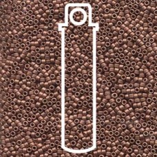 11/0 Delica Seed Beads - Matte Copper Plated - 7.2gm
