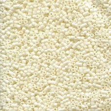 11/0 Delica Seed Beads - Matte Opaque Cream - 50gm Bulk Pack