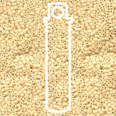 11/0 Delica Seed Beads - Matte Opaque Antique Beige - 7.2gm 11/0 Delica Seed Beads - Matte Opaque Antique Beige - 7.2gm