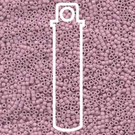 11/0 Delica Seed Beads - Matte Opaque Rose - 7.2gm 11/0 Delica Seed Beads - Matte Opaque Rose - 7.2gm