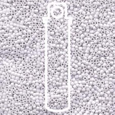 11/0 Delica Seed Beads - Matte Light Grey