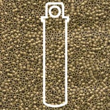 11/0 Delica Seed Beads - Matte Metallic Olive Gold - 7.2gm