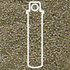 11/0 Delica Seed Beads - Matte Metallic Light Yellow/Green - 7.2gm