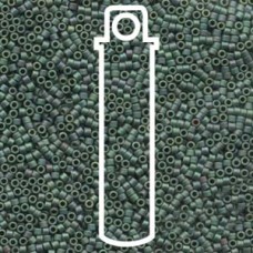 11/0 Delica Seed Beads - Matte Metallic Sage Green Luster - 6.6gm