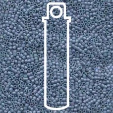 11/0 Delica Seed Beads - Matte Metallic Light Gray Blue - 6.7gm