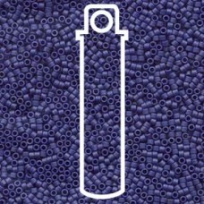 11/0 Delica Seed Beads - Matte Metallic Dark Gray Blue - 7.2gm