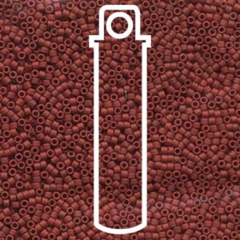 11/0 Delica Seed Beads - Matte Metallic Dark Maroon - 7.2gm