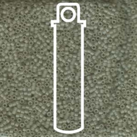 11/0 Delica Seed Beads - Matte Transparent Oyster - 7.6gm
