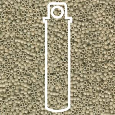 11/0 Delica Seed Beads - Matte Opaque Bone Luster - 7.6gm