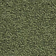 11/0 Delica Seed Beads - Matte Opaque Olive - 50gm Bulk Pack