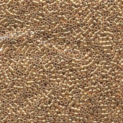 11/0 Miyuki Delica Seed Beads - Galvanised Gold - 50gm Bulk Pack