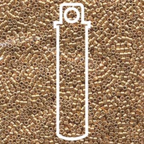 11/0 Delica Seed Beads - Galvanized Dyed Yellow Gold - 7.2gm