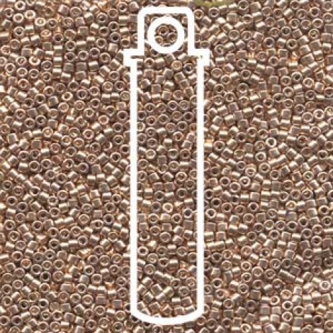 11/0 Delica Seed Beads - Galvanized Dyed Gold - 7.2gm