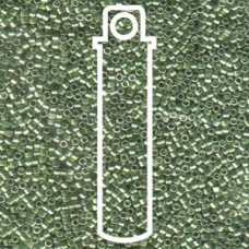 11/0 Delica Seed Beads - Galvanized Dyed Lt Green - 7.2gm