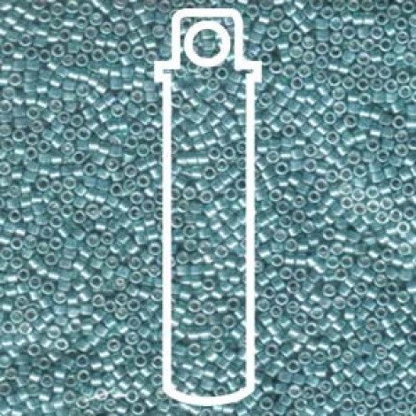 11/0 Delica Seed Beads - Galvanized Dyed Turquoise - 7.2gm 11/0 Delica Seed Beads - Galvanized Dyed Turquoise - 7.2gm