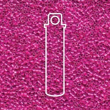 11/0 Delica Seed Beads - Galvanized Dyed Magenta - 7.2gm
