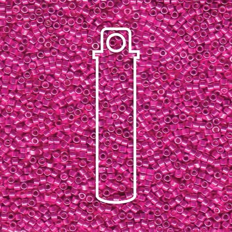 11/0 Delica Seed Beads - Galvanized Dyed Magenta - 7.2gm 11/0 Delica Seed Beads - Galvanized Dyed Magenta - 7.2gm
