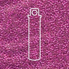 11/0 Delica Seed Beads - Galvanized Dyed Bright Pink - 7.2gm