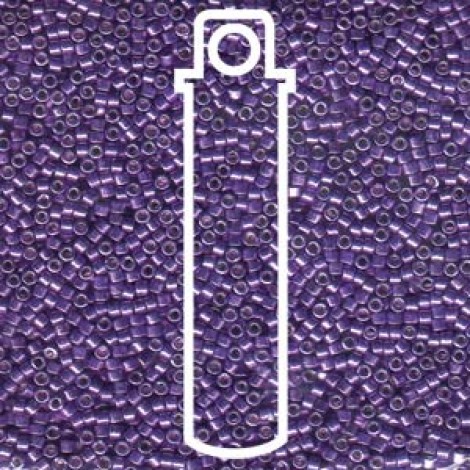 11/0 Delica Seed Beads - Galvanized Dyed Purple - 7.2gm 11/0 Delica Seed Beads - Galvanized Dyed Purple - 7.2gm