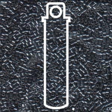 11/0 Delica Seed Beads - Galvanised Dark Gunmetal - 7.2gm 11/0 Delica Seed Beads - Galvanised Dark Gunmetal - 7.2gm
