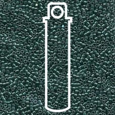 11/0 Delica Seed Beads - Galvanised Dyed Dark Green - 7.2gm