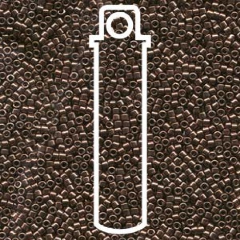 11/0 Delica Seed Beads - Galvanized Dyed Rose Gold - 7.2gm 11/0 Delica Seed Beads - Galvanized Dyed Rose Gold - 7.2gm