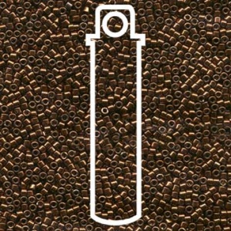 11/0 Delica Seed Beads - Galvanized Dyed Copper - 7.2gm 11/0 Delica Seed Beads - Galvanized Dyed Copper - 7.2gm