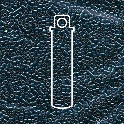 11/0 Delica Seed Beads - Galvanized Midnight Blue - 7.2gm 11/0 Delica Seed Beads - Galvanized Midnight Blue - 7.2gm