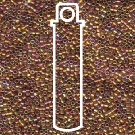 11/0 Delica Seed Beads - 24K Gold Iris - 7.2gm