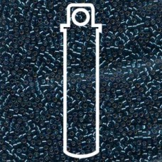 11/0 Delica Seed Beads - Silver Lined Blue Zircon - 7.2gm
