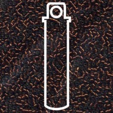 11/0 Delica Seed Beads - Silver Lined Smoked Topaz - 7.2gm