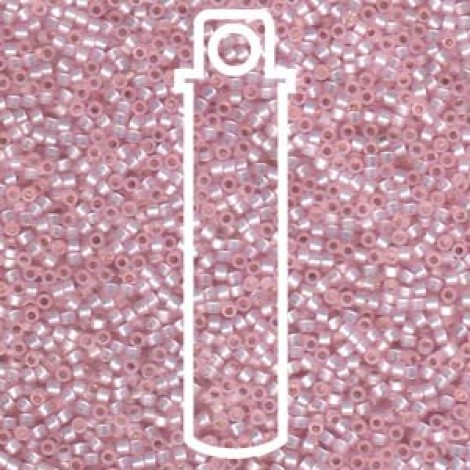 11/0 Delica Seed Beads - Silver Lined Lt Pink-Alabaster - 7.2gm