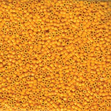 11/0 Delica Seed Beads - Dyed Opaque Squash - 50gm Bulk Pack