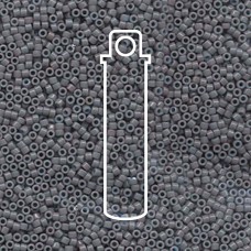 11/0 Delica Seed Beads - Dyed Opaque Grey - 7.2gm