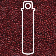 11/0 Delica Seed Beads - Dyed Opaque Cranberry