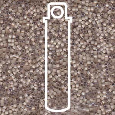 11/0 Delica Seed Beads - Dyed Smoky Quartz Silk Satin - 6gm 11/0 Delica Seed Beads - Dyed Smoky Quartz Silk Satin - 6gm