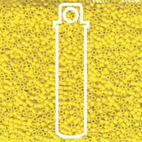 11/0 Delica Seed Beads - Opaque Yellow - 7.2gm 11/0 Delica Seed Beads - Opaque Yellow - 7.2gm