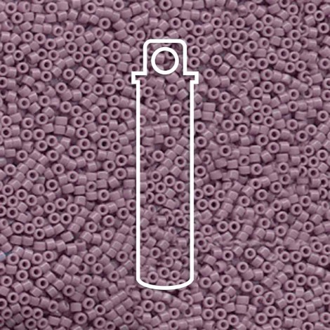 11/0 Delica Seed Beads - Opaque Lilac - 7.2gm 11/0 Delica Seed Beads - Opaque Lilac - 7.2gm