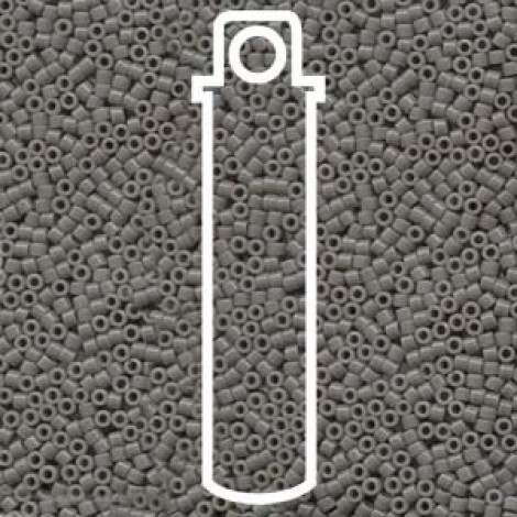 11/0 Delica Seed Beads - Opaque Grey - 7.6gm