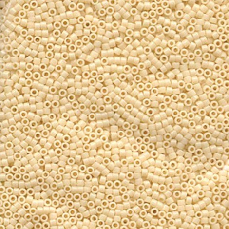 11/0 Delica Seed Beads - Opaque Cream - 50gm 11/0 Delica Seed Beads - Opaque Cream - 50gm