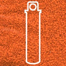 11/0 Delica Seed Beads - Matte Opaque Orange