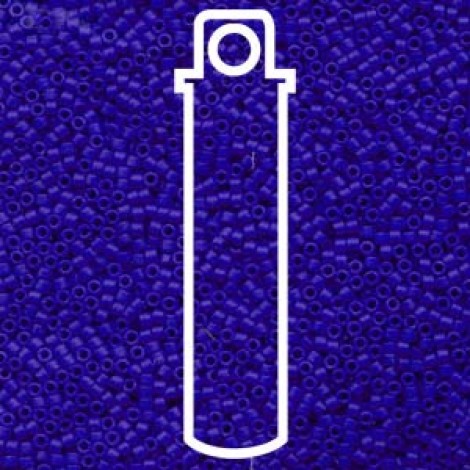11/0 Delica Seed Beads - Matte Opaque Royal Blue - 7.2gm 11/0 Delica Seed Beads - Matte Opaque Royal Blue - 7.2gm