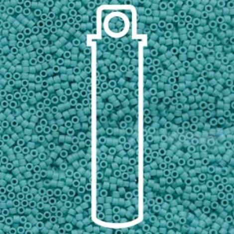 11/0 Delica Seed Beads - Matte Opaque Turquoise - 7.2gm 11/0 Delica Seed Beads - Matte Opaque Turquoise - 7.2gm