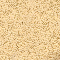 11/0 Delica Seed Beads - Matte Opaque Dark Cream - 50gm Bulk Pack