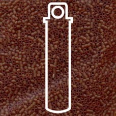 11/0 Delica Seed Beads - Matte Transparent Dark Topaz - 7.6gm