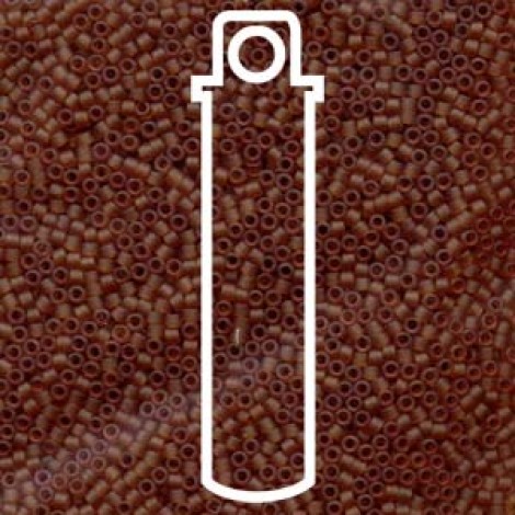 11/0 Delica Seed Beads - Matte Transparent Dark Topaz - 7.6gm